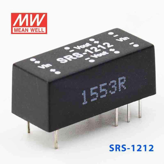 Mean Well SRS-1212 DC-DC Converter - 0.5W - 10.8~13.2V in 12V out