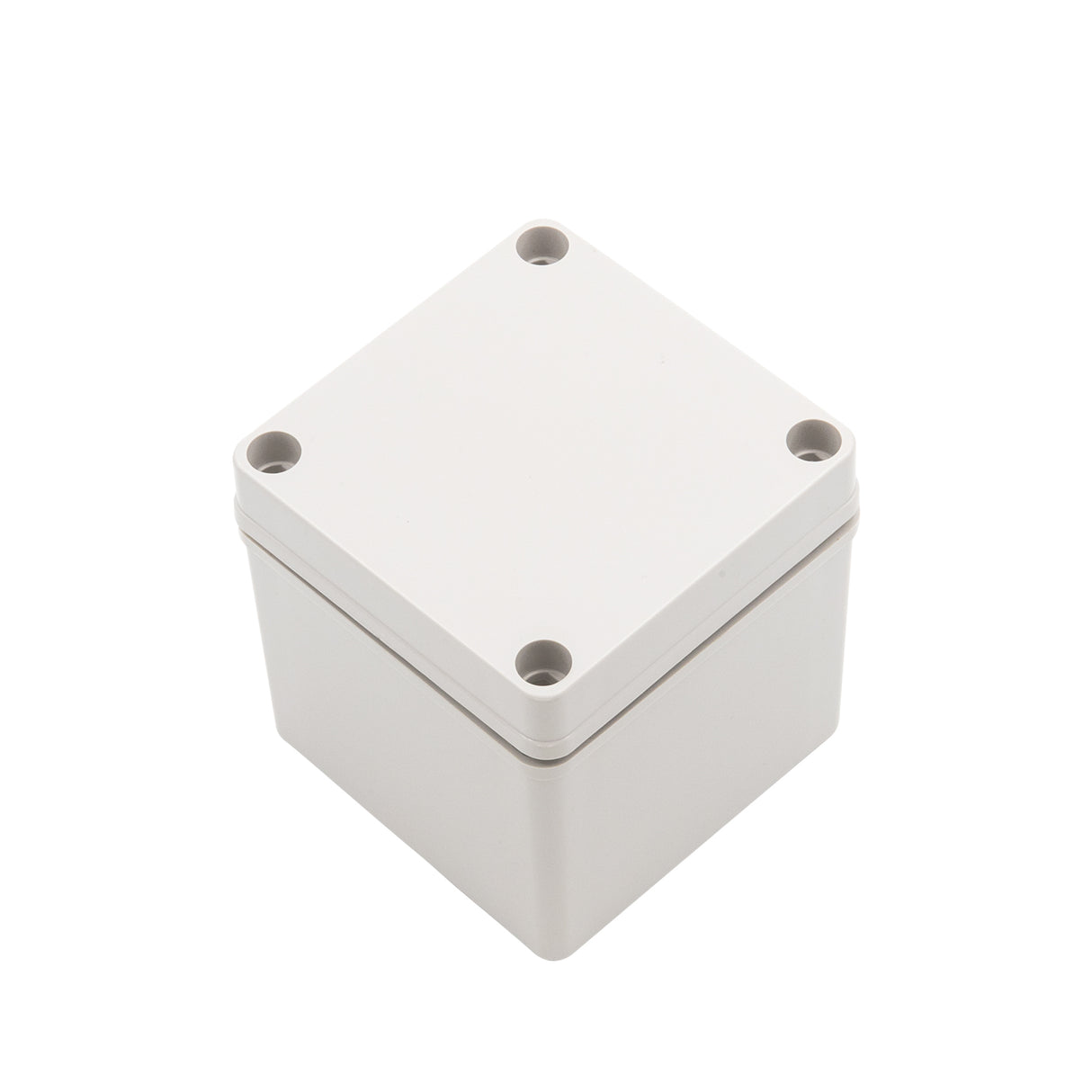 Boxco S-Series 3.94 x 3.94 x 3.94 Inches(100x100x100mm) Plastic Enclosure, IP67, IK08, ABS, Grey Cover, Screw Type - PHOTO 1