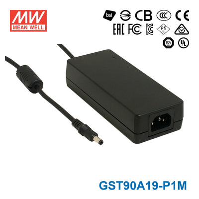 Mean Well GST90A19-P1M Power Supply 90W 19V 4.74A