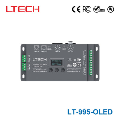 Ltech LT-995-OLED Constant Voltage Decoder - DMX/RDM