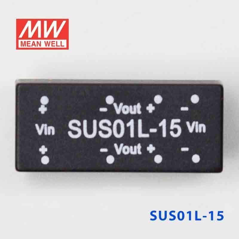 Mean Well SUS01L-15 DC-DC Converter - 1W - 4.5~5.5V in 15V out - PHOTO 2