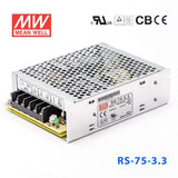 Mean Well RS-75-3.3 Power Supply 75W 3.3V