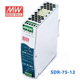 Mean Well SDR-75-12 Single Output Industrial Power Supply 75W 12V 6.3A - DIN Rail - PHOTO 1
