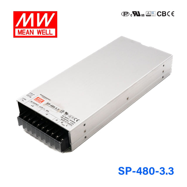 Mean Well SP-480-3.3 Power Supply 480W 3.3V 85A