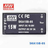 Mean Well SKA15B-05 DC-DC Converter - 15W - 18~36V in 5V out - PHOTO 2