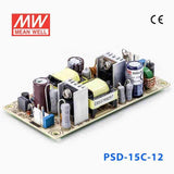 Mean Well PSD-15C-12 DC-DC Converter - 15W - 36~72V in 12V out 1.25A