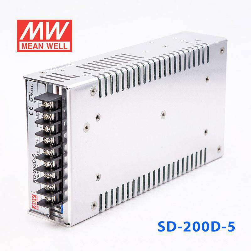Mean Well SD-200D-5 DC-DC Converter - 200W - 72~144V in 5V out - PHOTO 1