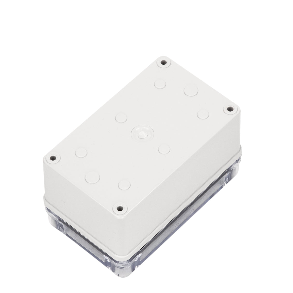 Boxco S-Series 3.15 x 5.12 x 2.76 Inches(80x130x70mm) Plastic Enclosure, IP67, IK08, ABS, Transparent Cover, Screw Type - PHOTO 1