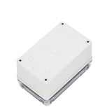 Boxco S-Series 3.15 x 5.12 x 2.76 Inches(80x130x70mm) Plastic Enclosure, IP67, IK08, ABS, Transparent Cover, Screw Type - PHOTO 1