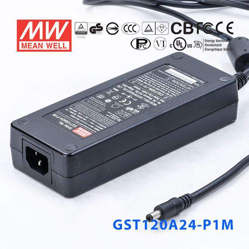 Mean Well GST120A24-P1M AC-DC Single Output Desktop