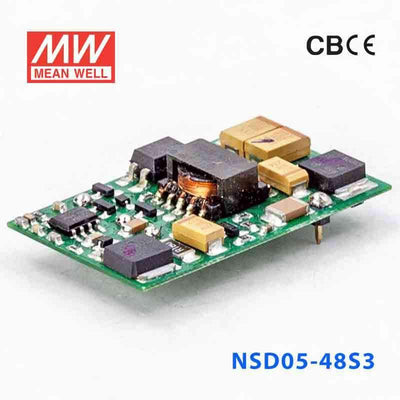 Mean Well NSD05-48S3 DC-DC Converter - 3.96W - 18~72V in 3.3V out 1.2A