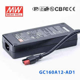 Mean Well GC160A12-AD1 Portable Chargers 136W 13.6V 10A - Green Adaptor