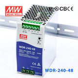 Mean Well WDR-240-48 Single Output Industrial Power Supply 240W 48V 5A - DIN Rail