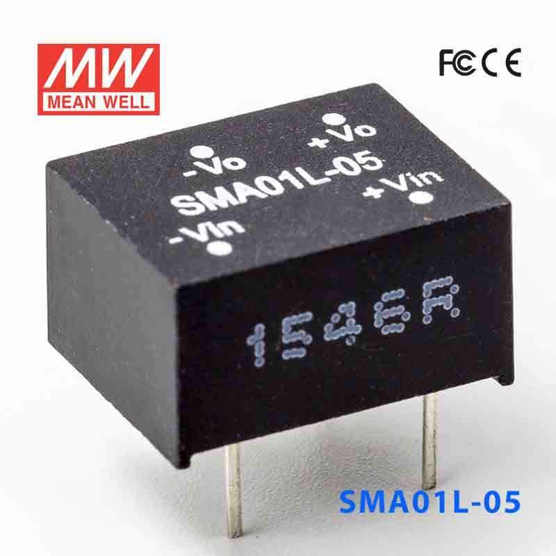 Mean Well SMA01L-05 DC-DC Converter - 1W - 4.5~5.5V in 5V out 200mA
