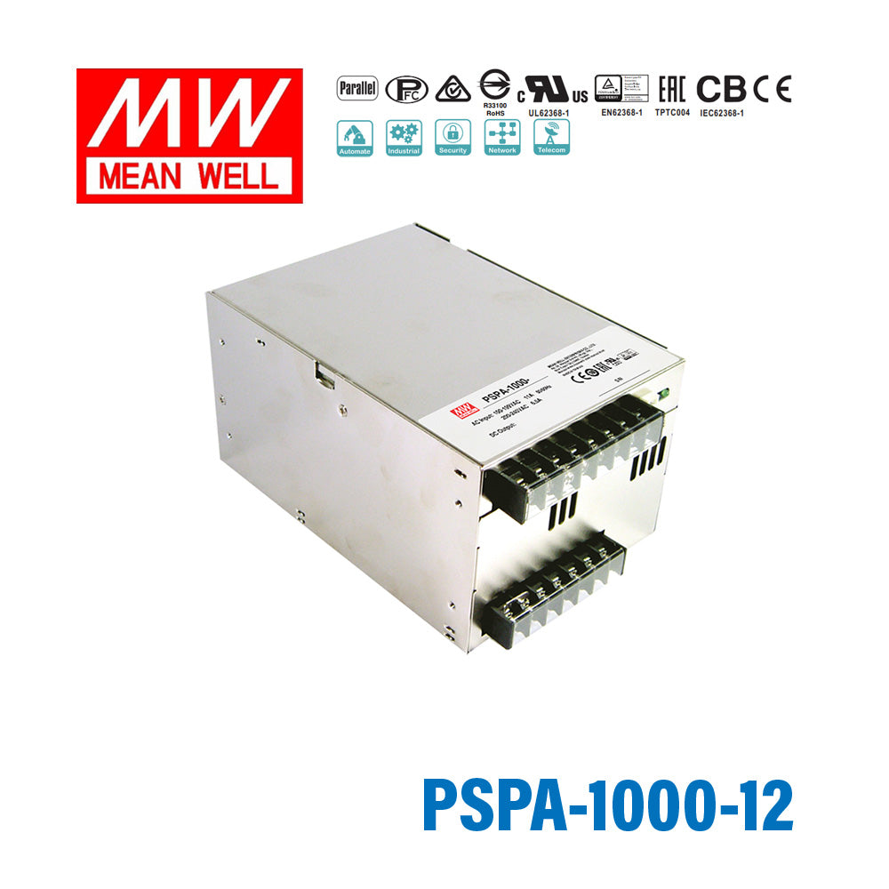 Mean Well PSPA-1000-12 Power Supply 1000W 12V 80A