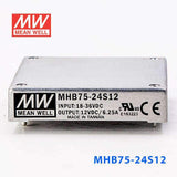Mean Well MHB75-24S12 DC-DC Converter - 75W - 18~36V in 12V out 6.25A - PHOTO 2
