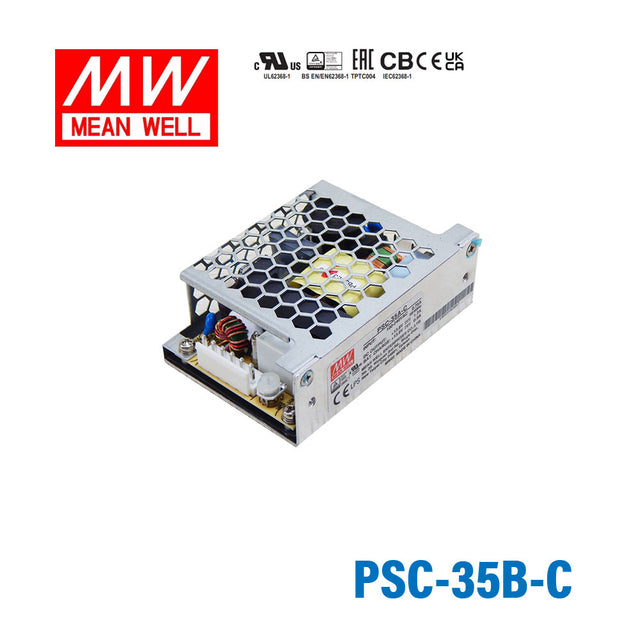 Mean Well PSC-35B-C Battery Chargers 35.88W 27.6V 0.85A - PFC
