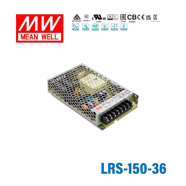 Mean Well LRS-150-36 Power Supply 150W 36V 4.3A