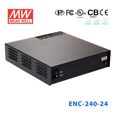 Mean Well ENC-240-24 Desktop Type Chargers 240W 28.8V 8A - 3-stage programmable charger