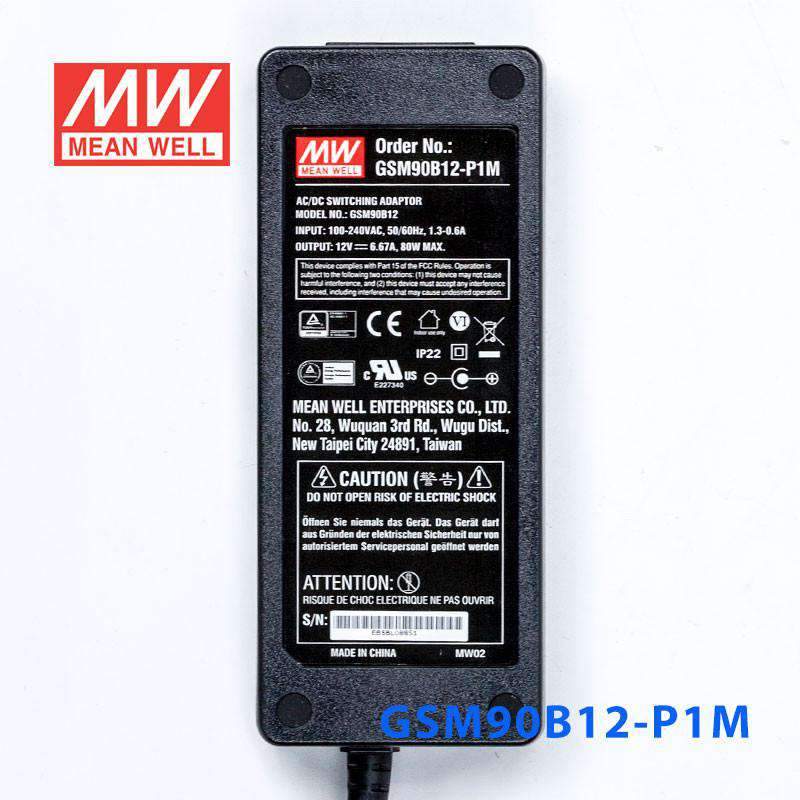Mean Well GSM90B12-P1M Power Supply 80W 12V 6.67A - PHOTO 2