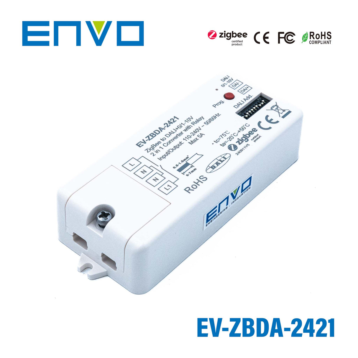 ENVO Zigbee to DALI + 0/1-10V 2-in-1 Converter