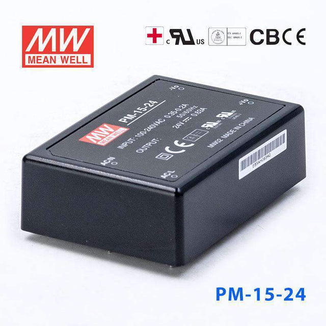 Mean Well PM-15-24 Power Supply 15W 24V 630mA
