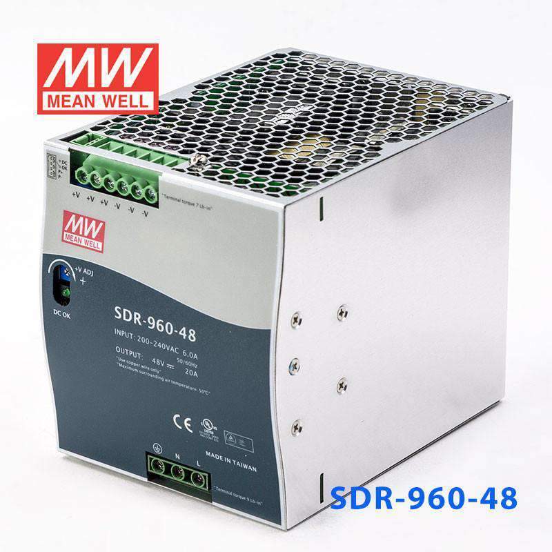 Mean Well SDR-960-48 Single Output Industrial Power Supply 960W 48V - DIN Rail - PHOTO 1