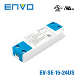 ENVO EV-SE-15-24US LED Driver 15W 24V 625mA - EV-SE-15-24US - powersupplymall.com