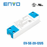 ENVO EV-SE-20-12US LED Driver 20W 12V 1.67A - EV-SE-20-12US - powersupplymall.com