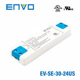 ENVO EV-SE-30-24US LED Driver 30W 24V 1.25A - EV-SE-30-24US - powersupplymall.com
