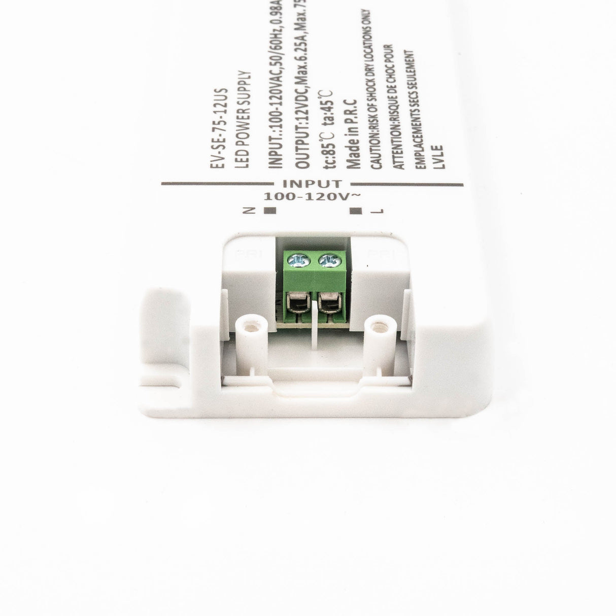 ENVO EV - SE - 75 - 12US LED Driver 75W 12V - EV - SE - 75 - 12US - powersupplymall.com