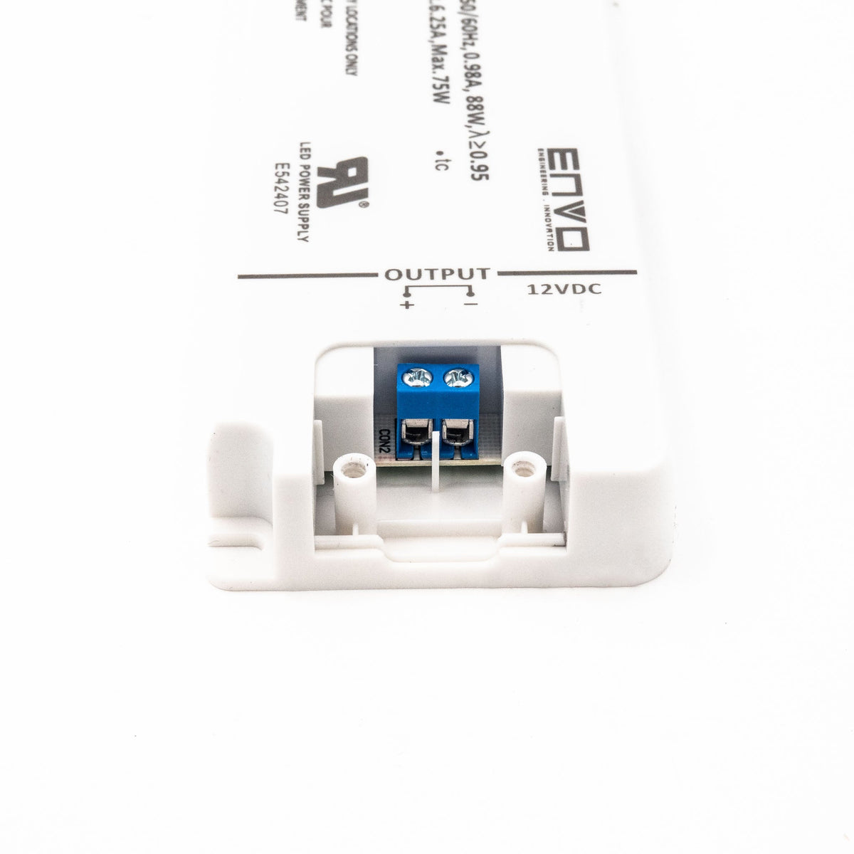 ENVO EV-SE-75-12US LED Driver 75W 12V 6.25A - EV-SE-75-12US - powersupplymall.com