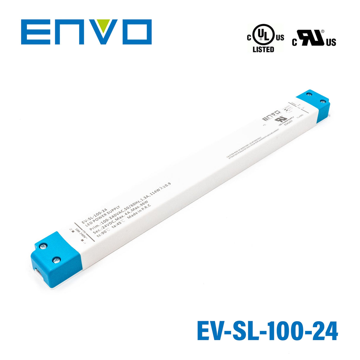 ENVO EV-SL-100-24 Linear Type LED Driver 100W 24V 4.16A - EV-SL-100-24 - powersupplymall.com