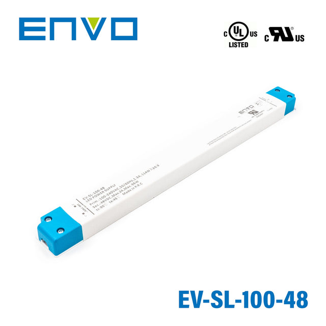 ENVO EV-SL-100-48 Linear Type LED Driver 100W 48V 2.08A - EV-SL-100-48 - powersupplymall.com