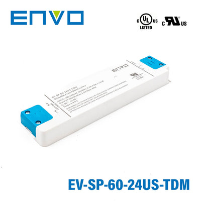 ENVO EV-SP-60-24US-TDM Triac Dimmable LED Driver 60W 24V 2.5A