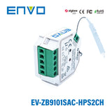 ENVO ZigBee 2Gang In - wall Switch - On/Off Control - EV - ZB9101SAC - HPS2CH - powersupplymall.com