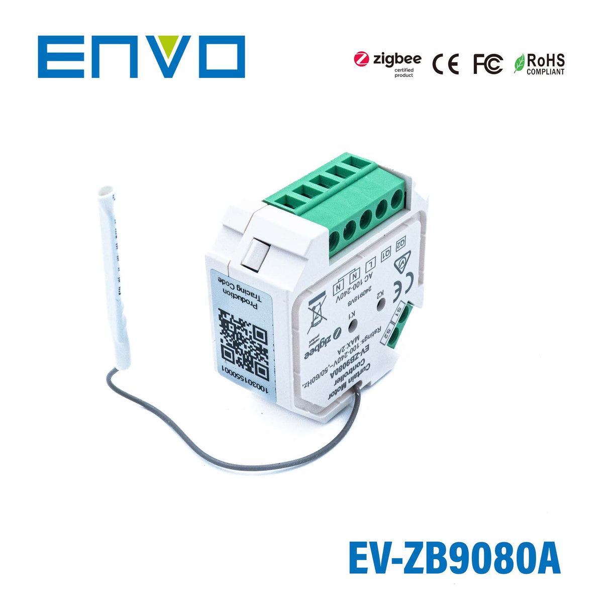ENVO ZigBee Blinds Controller - On/Off and Level Control - EV-ZB9080A - powersupplymall.com