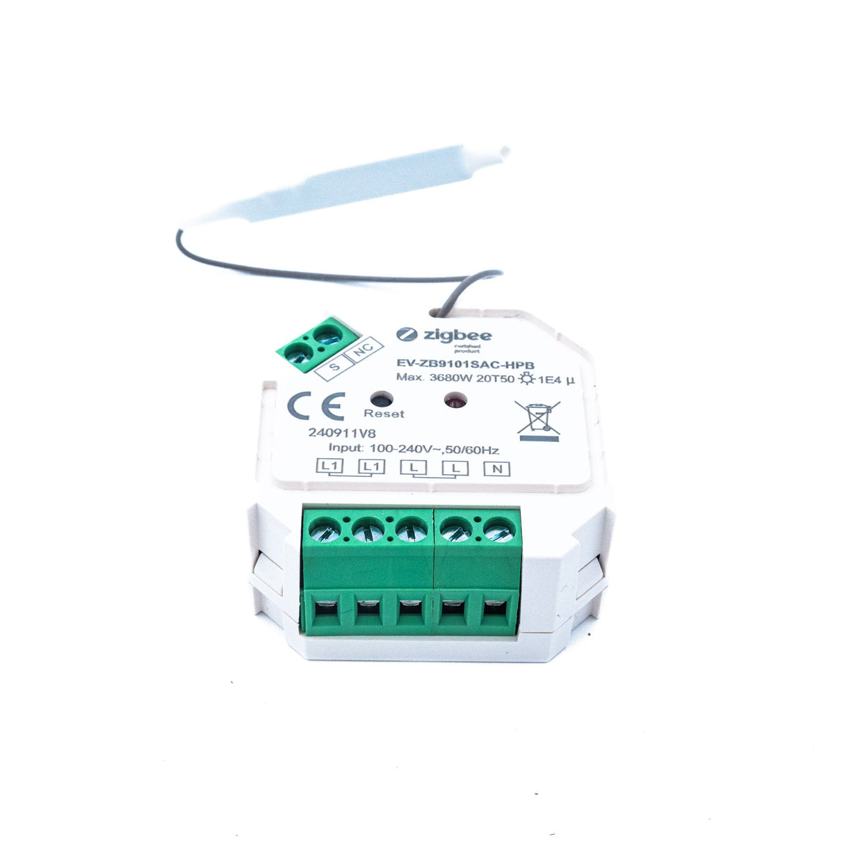 ENVO ZigBee In-wall Switch - On/Off Control, 16A - EV-ZB9101SAC-HPB - powersupplymall.com