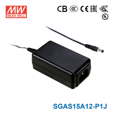 Mean Well SGAS15A12-P1J Power Supply 15W 12V