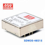 Mean Well SDM30-48S15 DC-DC Converter - 30W - 36~72V in 15V out - PHOTO 1