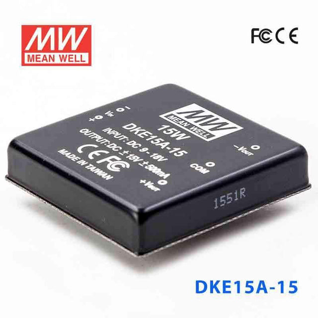 Mean Well DKE15A-15 DC-DC Converter - 15W - 9~18V in ±15V out