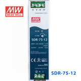 Mean Well SDR-75-12 Single Output Industrial Power Supply 75W 12V 6.3A - DIN Rail - PHOTO 2