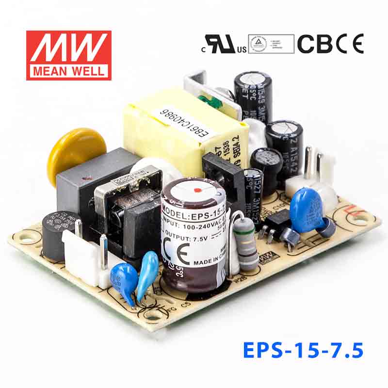 Mean Well EPS-15-7.5 Power Supply 15W 7.5V