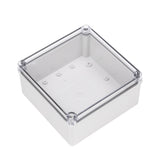 Boxco S-Series 7.87 x 7.87 x 3.94 Inches(200x200x100mm) Plastic Enclosure, IP67, IK08, ABS, Transparent Cover, Screw Type - PHOTO 1