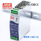 Mean Well WDR-120-12 Single Output Industrial Power Supply 120W 12V 10A - DIN Rail