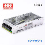 Mean Well SD-100D-5 DC-DC Converter - 100W - 72~144V in 5V out