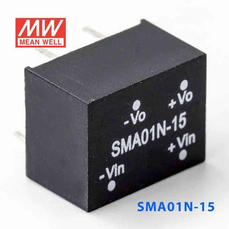 Mean Well SMA01N-15 DC-DC Converter - 1W - 21.6~26.4V in 15V out 67mA - PHOTO 3