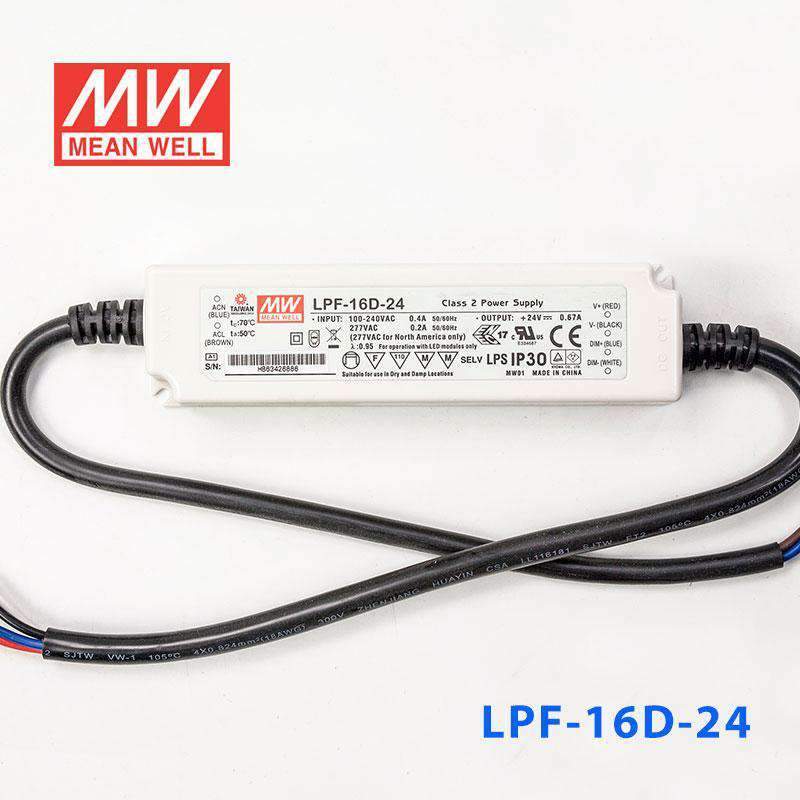 Mean Well LPF-16D-24 Power Supply 16W 24V - Dimmable - PHOTO 2