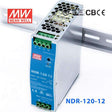 Mean Well NDR-120-12 Single Output Industrial Power Supply 120W 12V 10A - DIN Rail