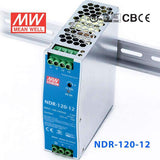 Mean Well NDR-120-12 Single Output Industrial Power Supply 120W 12V 10A - DIN Rail